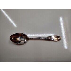 2  Temp-Tations Stainless Steel Old World Floral 7 1/4" Soup Spoon